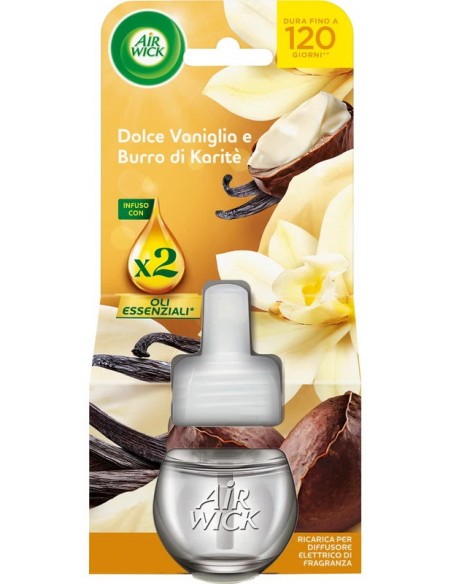 Air Wick Deodorante Ricarica Diffusore Elettrico 19ml - Vaniglia E Karite'